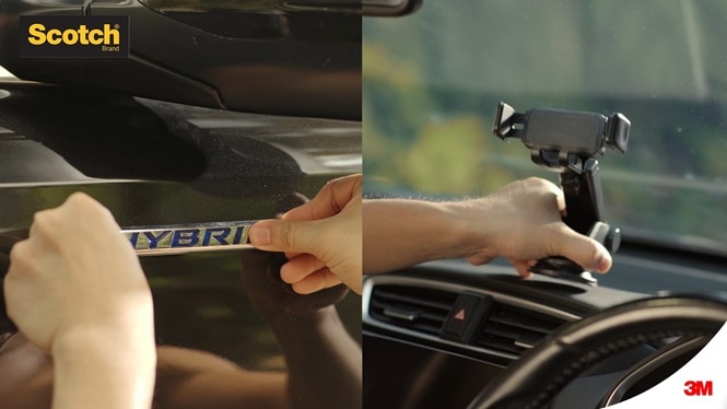 Scotch® เทปกาวสองหน้าแรงยึดสูง สำหรับใช้งานภายในและภายนอกรถยนต์
